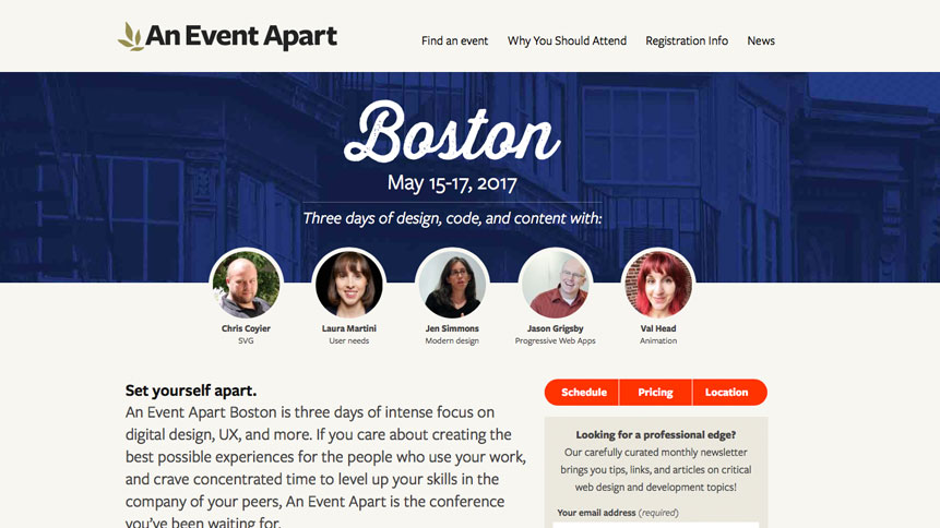 Photo of Save $100 on An Event Apart 2-3 Day Design Conference Pass