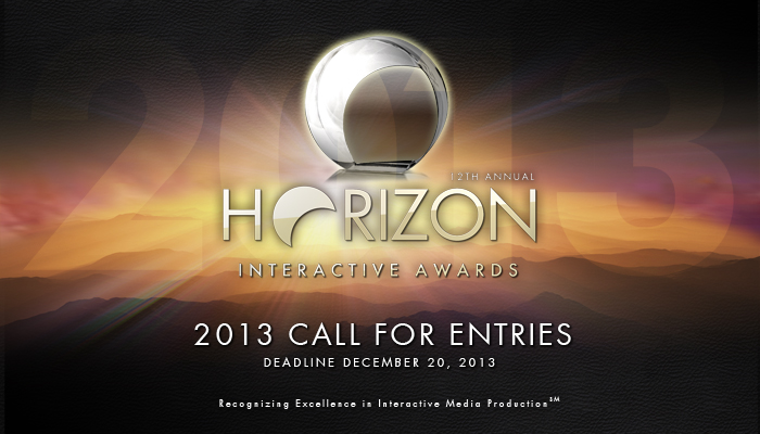Photo of Announcing the 2013 Horizon Interactive Awards Call for Entries - Deadline December 20, 2013